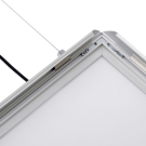 Easy to use double sided LED snap frame for posters