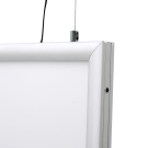 Backlit hanging poster frame for retail
