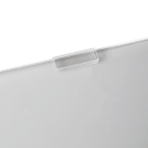 A1 and A2 cable and rod poster pockets supplied with retaining clip