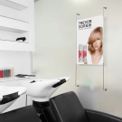 Wall mounted cable display system