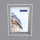 LED Cable Kit Window Display portrait with backlit poster