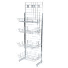 6ft Gridwall Single Sided Display Kit with Shelves