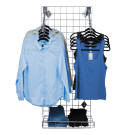 Wall mounted clothes rail kit for retail