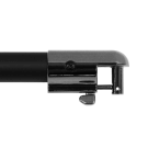Cafe barrier pole fixing in black