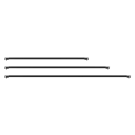 Cafe Barrier Cross Rails in Black