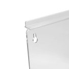 The A4 and A5 sized leaflet holders feature keyhole fixings