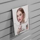 Multipurpose leaflet holders suitable for slatwall fixing