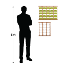 The Wooden Wall Mounted Card holder comes in two different sizes 