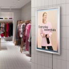 Slim LED snap frame poster display