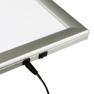 Slim LED Poster Frame for illuminated signs in a slimline frame