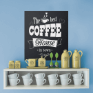 Frameless chalkboard wall display