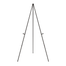 Lightweight portable easel with compact carry bag
