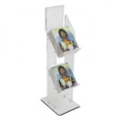 Two tier magazine stand