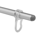Adjustable pole with adjustable hanging hooks
