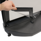 Strong magnets for easy-to-use yet fully secure poster covers