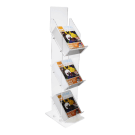 Three tier magazine stand