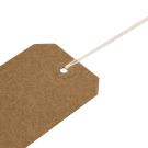 Reinforced eyelets on the price labels with string add extra strength