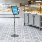 Snap Frame Stand with adjustable pole and frame and round base