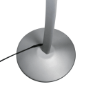 Illuminated sign stand with base and mains-powering