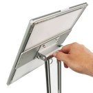 Adjust the viewing angle of your poster display