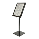 LED menu display stand - holds up to 4 x A4 sheets