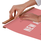 The magnets within the bars grip your posters securely