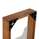 Wooden magazine wall display