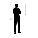 Plastic Merchandising Strips Size