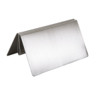 Metal menu holder base made from stainless steel