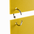 Hinged metal binding rings with snap lock mechanism