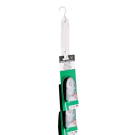Plastic hanging display strips for shelf edges (hooks sold separately)