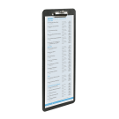 Wooden Wine List Clipboard in black