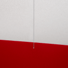 Simply hook your clear hanging wire discreetly through your signage