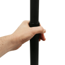 Adjustable height sanitiser stand