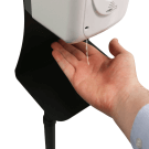 A no touch dispenser is the most hygienic option