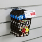 Double prong hook ideal for displaying smaller merchandise