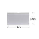 The pegboard loop hooks have an 8cm ticket holder for prices and barcodes