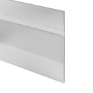 Central fitting shelf label holders