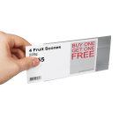 These shelf talker holders make it easy to switch your shelf labels