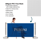 Waterproof and wind-resistant PVC-free mesh banners