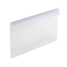 Slot your hinged shelf talkers into standard scanning rails