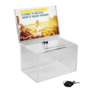 Small suggestion box with header and lock
