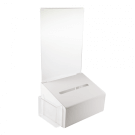 Acrylic Suggestion Box with header and leaflet dispenser