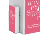 Suggestions Box with Poster Holder and optional side pocket leaflet holder