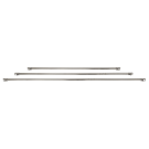 Cafe Barrier System Cross Rails in Chrome