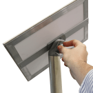 Adjustable orientation signage stand