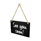 Back of the Chalkboard Open Sign
