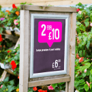 A4 snap frames ideal for garden centres