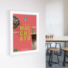 A4 white poster frame for promotional displays