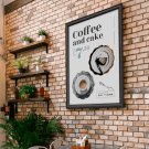 Black Snap Frame Poster Holder for stylish business posters